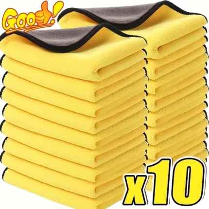 10pcs of microfiber car cleaning wipes