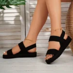 Women's Flat Slippers Summer Elastic Band - Image 4