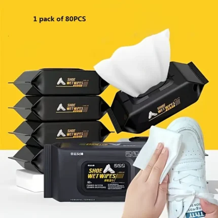 1pck 80pcs Shoe Cleaner Tissues