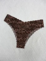 10-Pack Leopard Print Plus Size Women's Seamless Nude Panties - Image 5