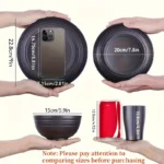 16pcs Dinnerware Set: 8 Plates, 4 Bowls, 4 Cups - Image 3