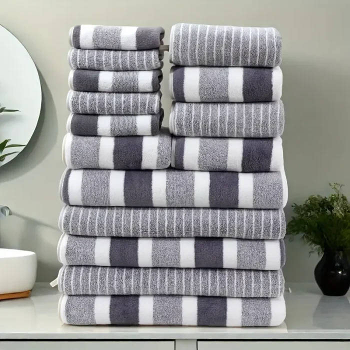 15pcs Coral Fleece Towel Set - Image 1