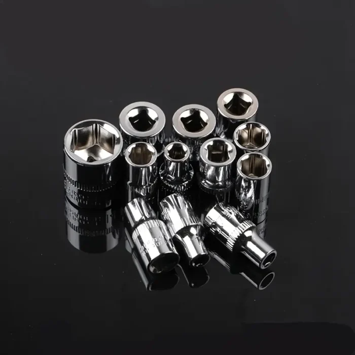 1 set of high-quality carbon steel wrenches and sockets - Image 4