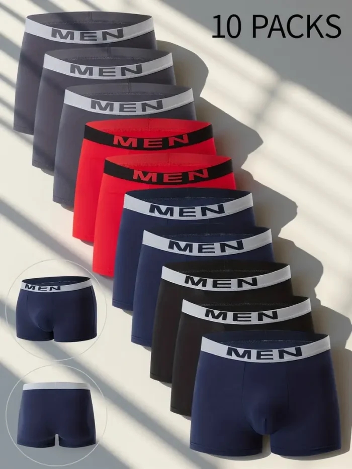 10-Pack Men's Boxer Briefs - Image 1