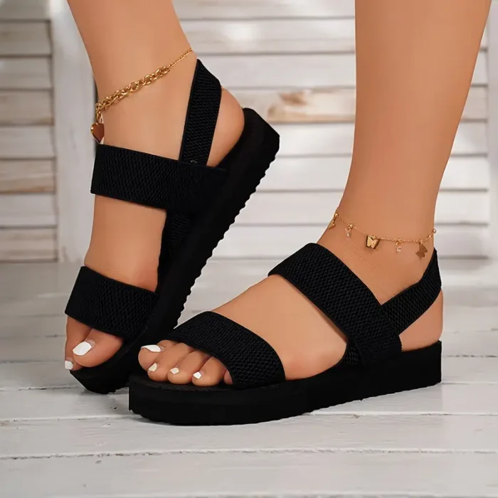 Women's Flat Slippers Summer Elastic Band - Image 1