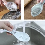 Transparent Fish Scale Remover Tool with Ergonomic Handle - Image 4