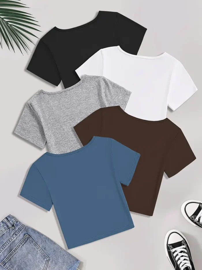Women'S Slim Fit Fashion T-Shirts - Image 2