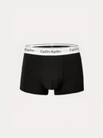 4pcs of Men's solid color flat corner underwear - Image 3