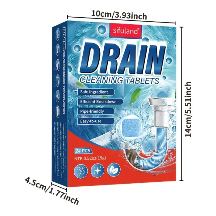24pcs Pipe Cleaning Foam, Sewage Clog Dissolving Deodorizing Cleaner - Image 4