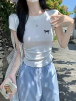 Women's Three-Piece Casual Short-Sleeve T-Shirt Set - Image 4