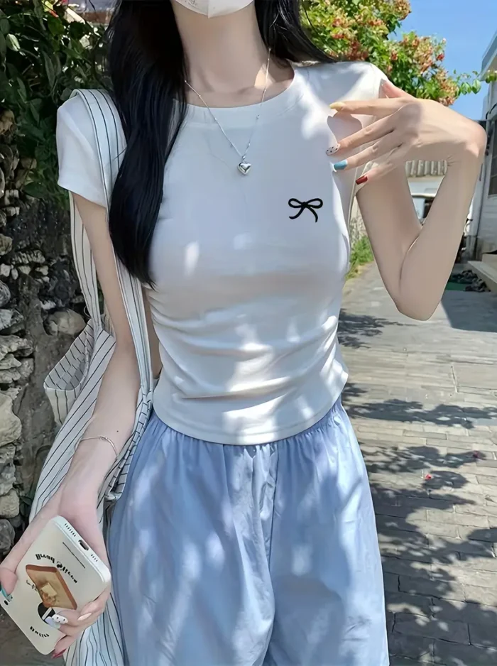 Women's Three-Piece Casual Short-Sleeve T-Shirt Set - Image 4