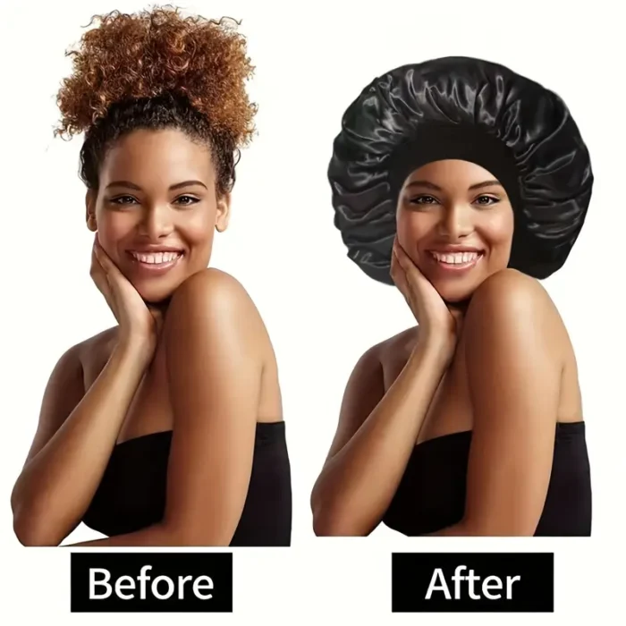 1pcs AWEGEO Women's Satin Bonnet - Image 2