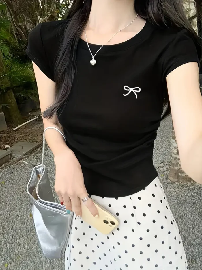 Women's Three-Piece Casual Short-Sleeve T-Shirt Set - Image 5