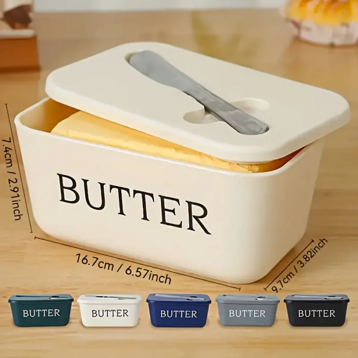 Large Capacity Butter Box with Built-In Knife - Image 5