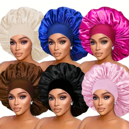 1pcs AWEGEO Women's Satin Bonnet