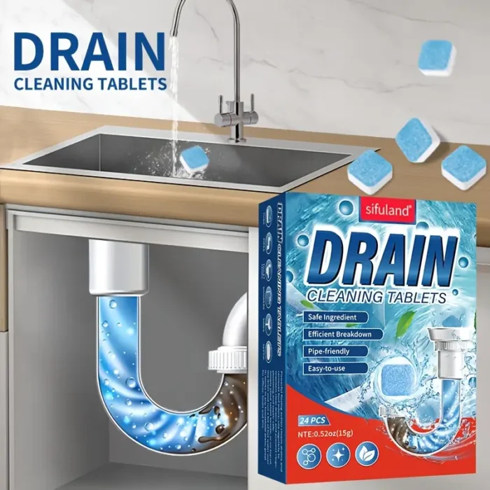 24pcs Pipe Cleaning Foam, Sewage Clog Dissolving Deodorizing Cleaner - Image 3