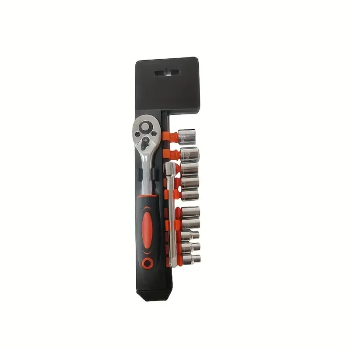 1 set of high-quality carbon steel wrenches and sockets - Image 3