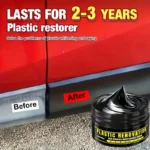 100g Car Plastic Parts Repair Kit, Black Interior Trim Wax - Image 3
