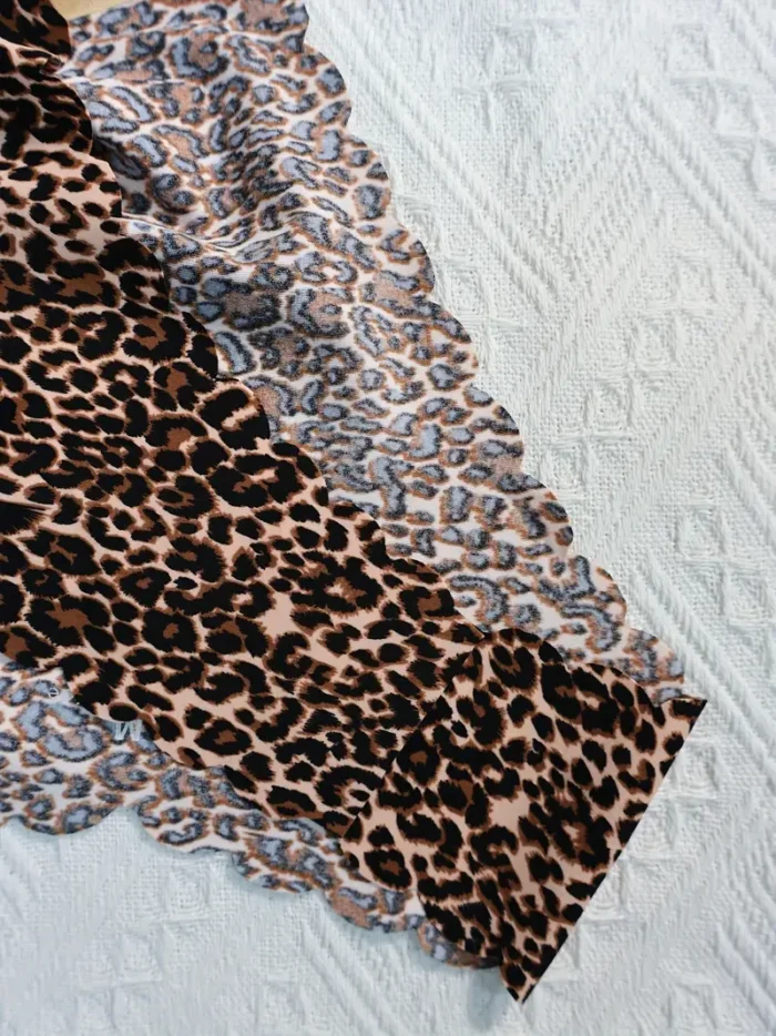 10-Pack Leopard Print Plus Size Women's Seamless Nude Panties - Image 3