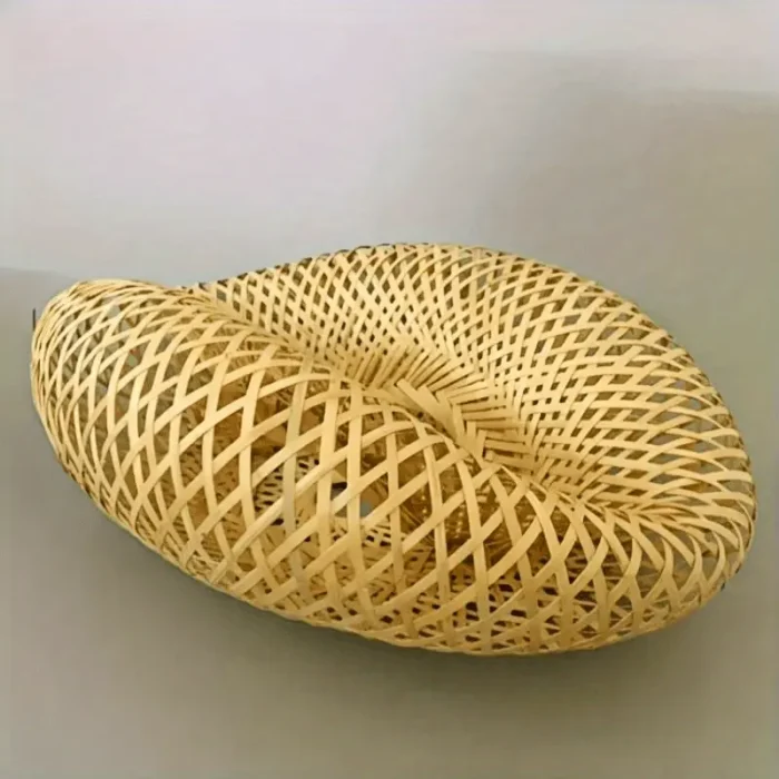 1pc Woven Bamboo Chandelier Shade - Image 4