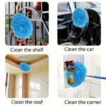 1pc Retractable Mini Fan Brush - Reusable & Washable Dust Collector for High Ceilings - Image 5