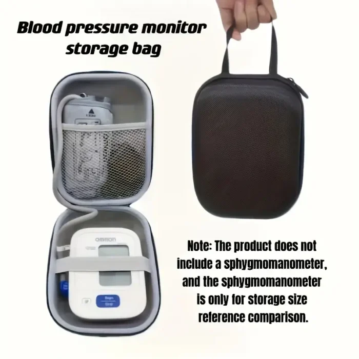 Durable Portable Blood Pressure Monitor Case with Hand Strap - Image 2