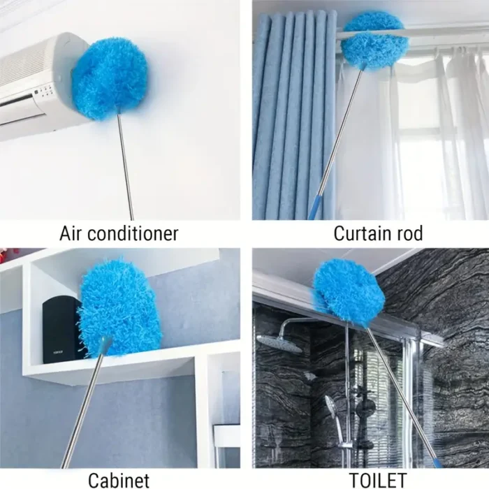 1pc Retractable Mini Fan Brush - Reusable & Washable Dust Collector for High Ceilings - Image 6