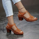Women's Fashion Open-Toe Strappy Sandals with Adjustable Ankle Strap - Image 2