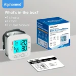 LCD Ice Blue Backlit Wrist Blood Pressure Monitor - Image 3
