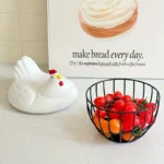 1pc Classic Resin-Lidded Egg Storage Basket - Image 2