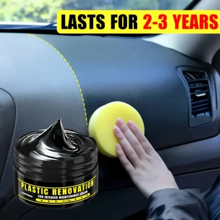 100g Car Plastic Parts Repair Kit, Black Interior Trim Wax