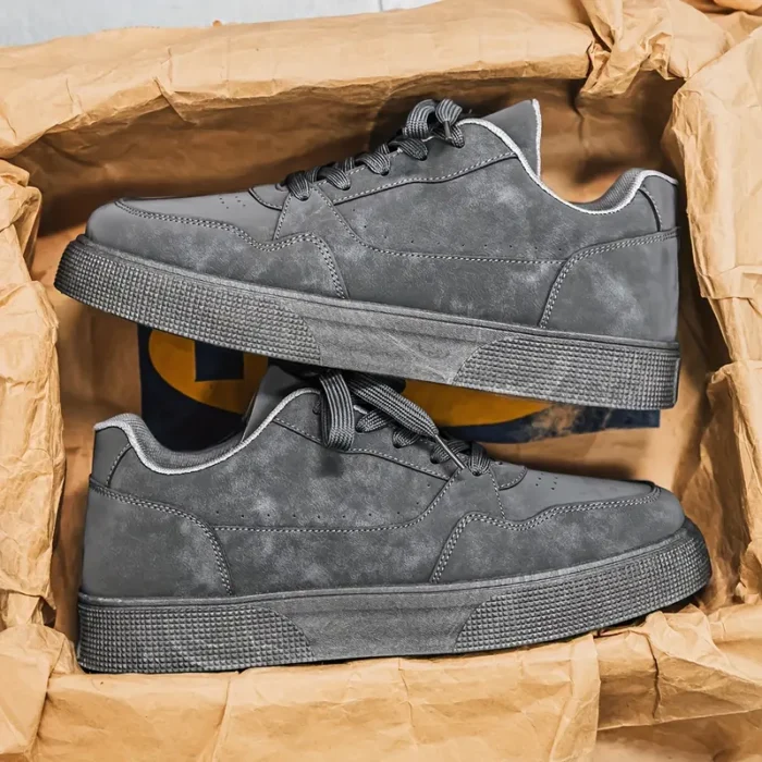 Men's Fashionable Gray Sneakers - Image 2