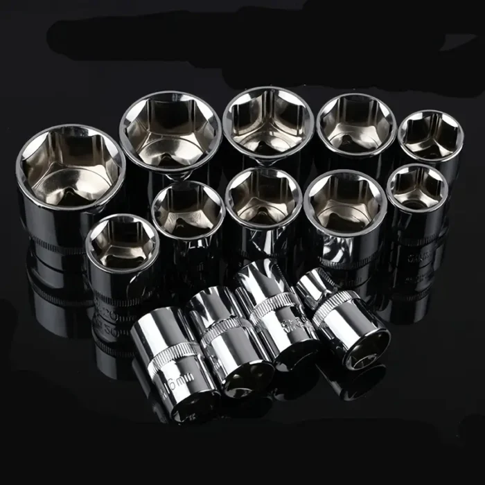 1 set of high-quality carbon steel wrenches and sockets - Image 2