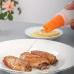 Silicone BBQ Oil Bottle with Brush & Scale - Image 3