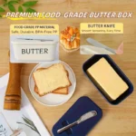 Large Capacity Butter Box with Built-In Knife - Image 2