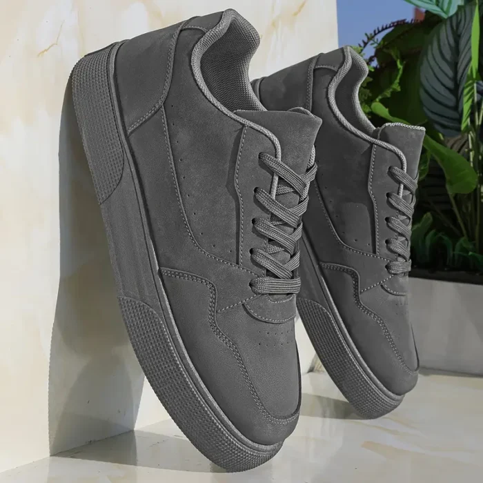 Men's Fashionable Gray Sneakers - Image 3