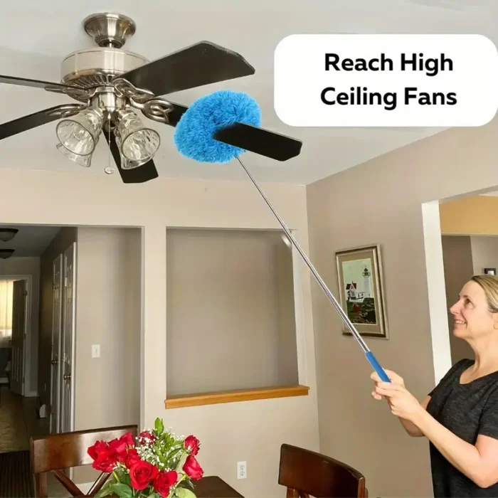 1pc Retractable Mini Fan Brush - Reusable & Washable Dust Collector for High Ceilings - Image 7