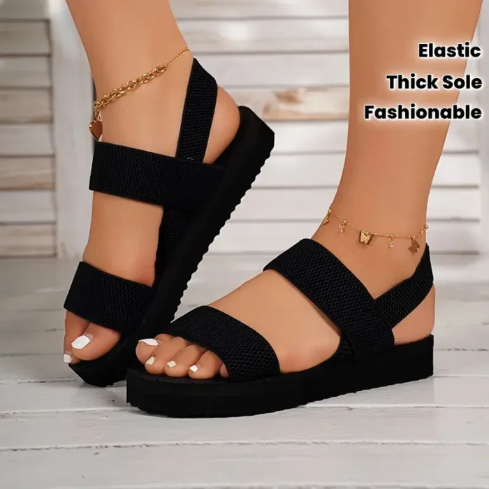 Women's Flat Slippers Summer Elastic Band - Image 3