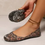 Breathable Peep-Toe Soft Sole Flat Shoes - Image 4
