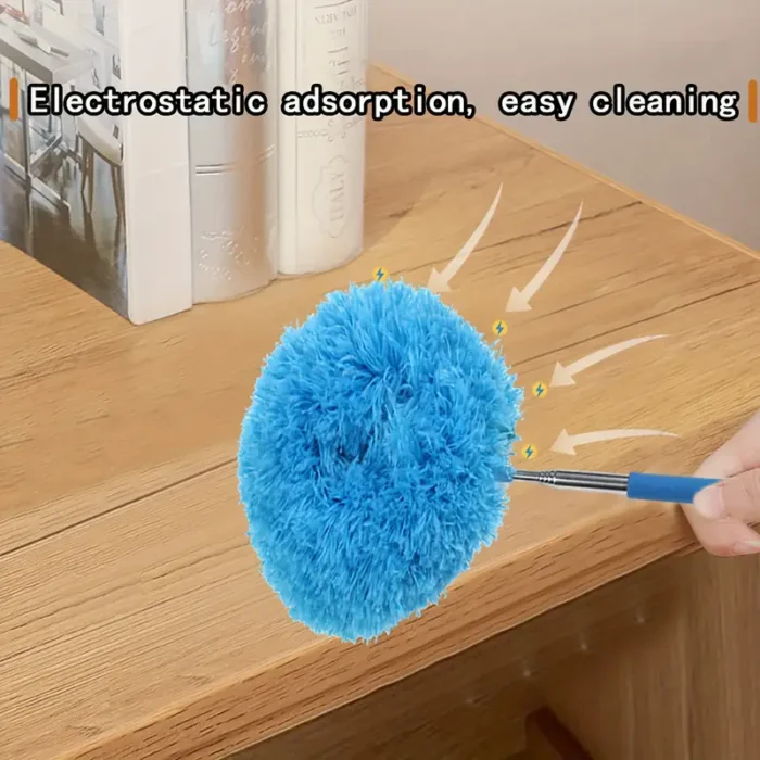 1pc Retractable Mini Fan Brush - Reusable & Washable Dust Collector for High Ceilings - Image 8