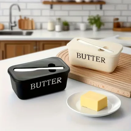 Large Capacity Butter Box with Built-In Knife